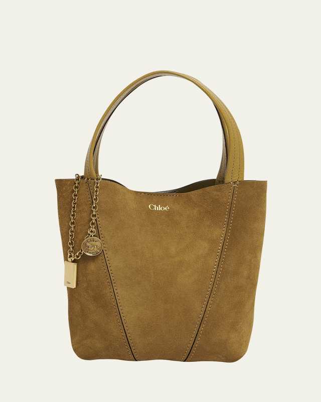 Spin Mini Tote Bag in Calfskin Suede